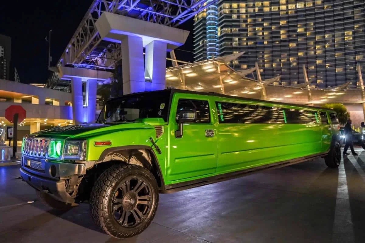 Stretch Hummer Limo exterior Las Vegas